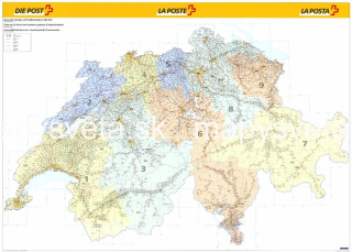 Švajčiarsko PSČ 99,6x138,6cm lamino zapichovacia bez rámu