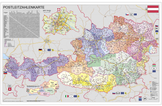 Rakúsko PSČ I. 70x100cm lamino zapichovacia bez rámu